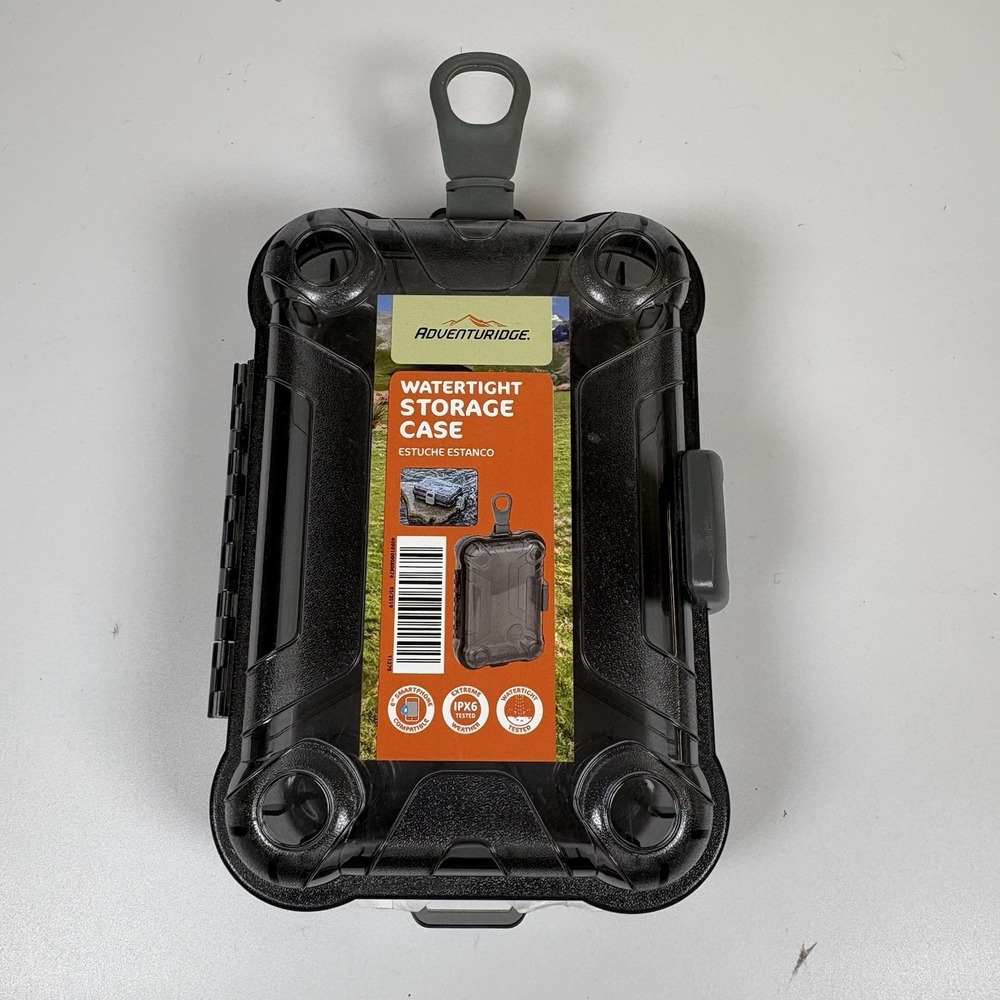 Adventuridge Watertight Storage Case IPX6 Waterproof Gear Phone Case Black